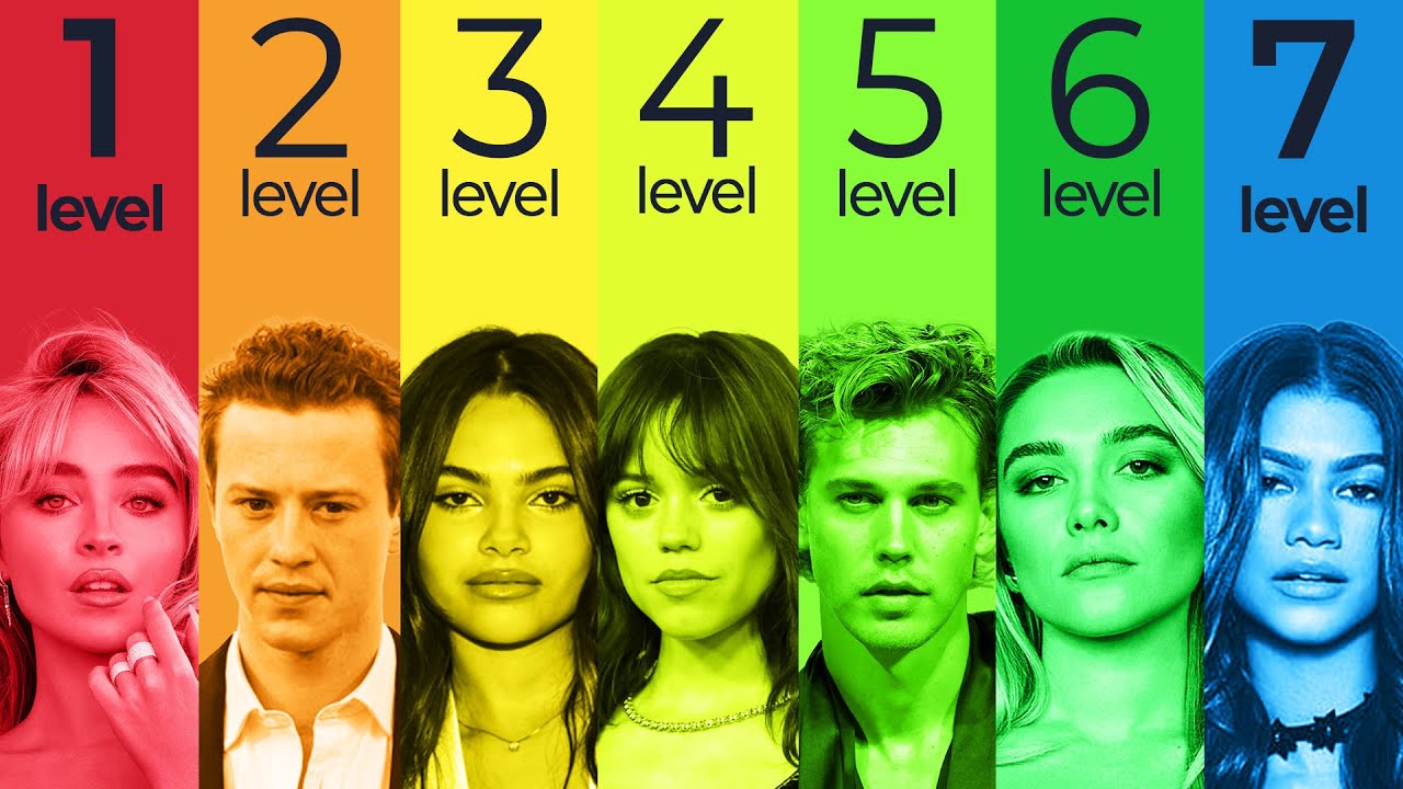 The 7 Levels of Young Hollywood Actors - YouTube