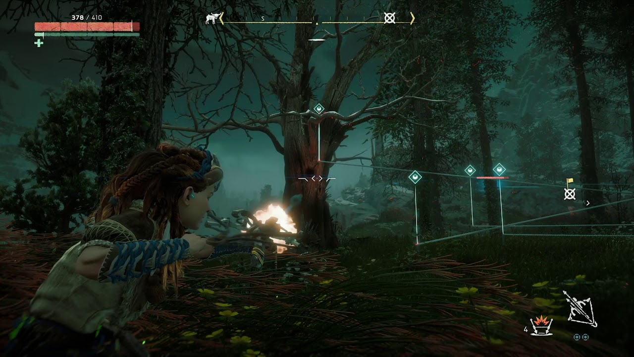 Horizon Zero Dawn: First Encounter with corrupted machines