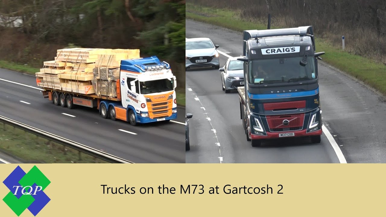 TQP Trucks on the M73 Gartcosh South Bridge