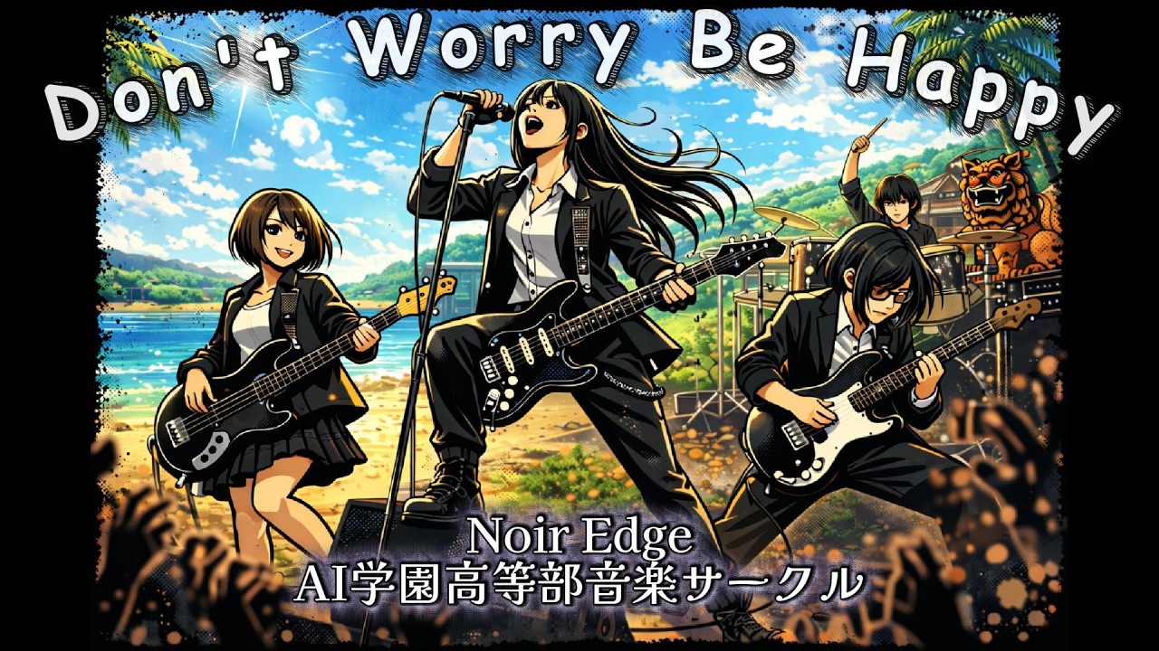 とある音楽サークルのメンバーがMONGOL800のDon't worry be happyを全力でカバーしてみた#歌詞動画 #バンドカバー
