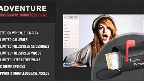 Adventure - A Unique Photography WordPress Theme