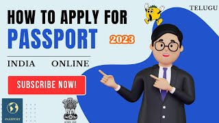 How to Apply for passport in India | Online 2023 | Step-by-Step Guide in తెలుగు | Documents Required