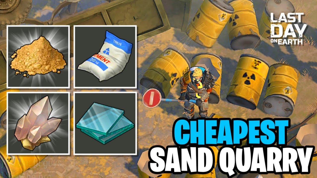 SAND QUARRY CHEAPEST WAY! How To Farming Sand And Make Cement - Last Day on Earth: Survival