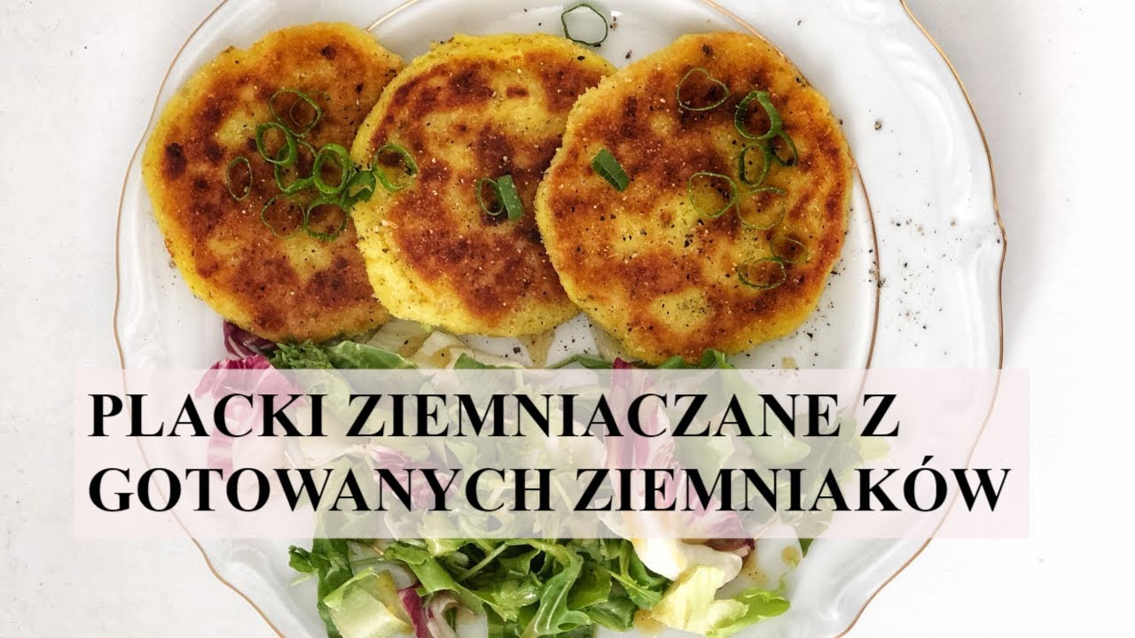 Placki ziemniaczane z gotowanych ziemniaków.