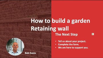 How to build a garden retaining wall with keystone blocks