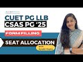 CUET PG 2025 CSAS portal | DU LLB Admissions Open | CUET PG LLB 2025
