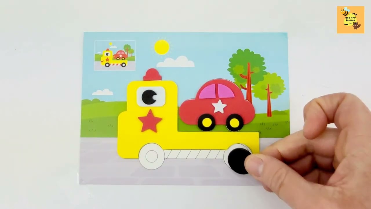 Crafting DIY Sticker Foam Craft for Kids 