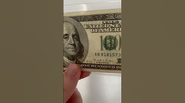 How to tell if a series 1996 one hundred dollar bill is real