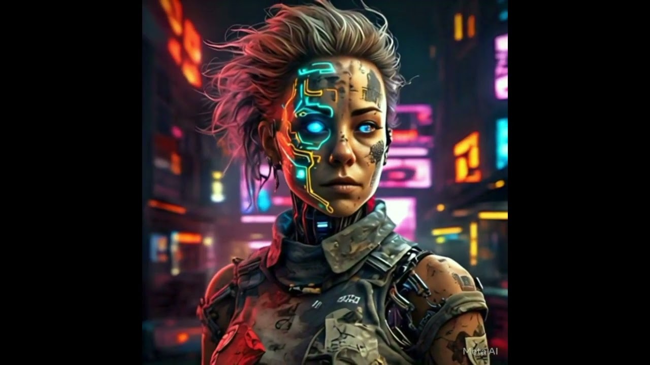 Cyborg Girl - Animated AI 