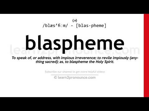 Aussprache Lästern | Definition von Blaspheme