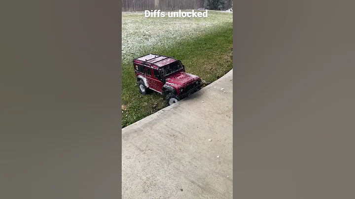 Unlocked VS locked differentials | traxxas TRX-4 #shorts