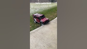 Unlocked VS locked differentials | traxxas TRX-4 #shorts