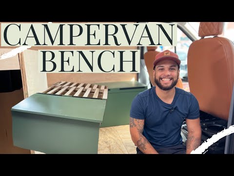 Camper Van Bench That Turns Into a Bed. #vanconversion #vanlife #campervan #buslife #diy