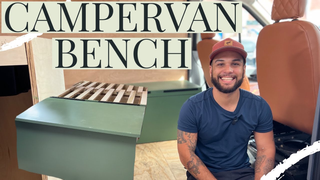 Camper Van Bench That Turns Into a Bed. #vanconversion #vanlife