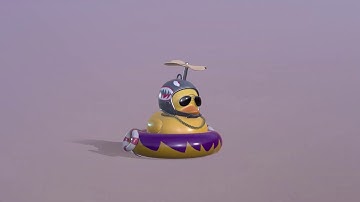 Autodesk Maya  - Duck Swimming Pool（Timelaspe Modeling）