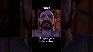 forfeit — Dragon age : Origins dialogue scene