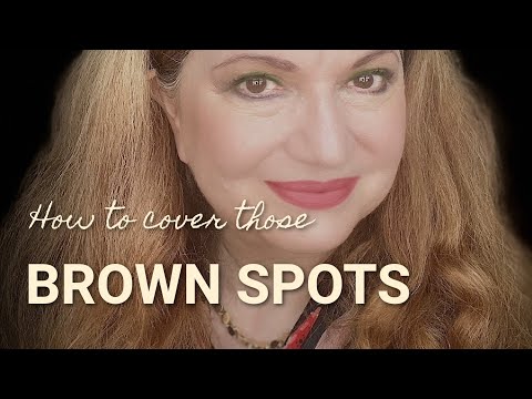 How to cover up brown spots on your face - YouTube