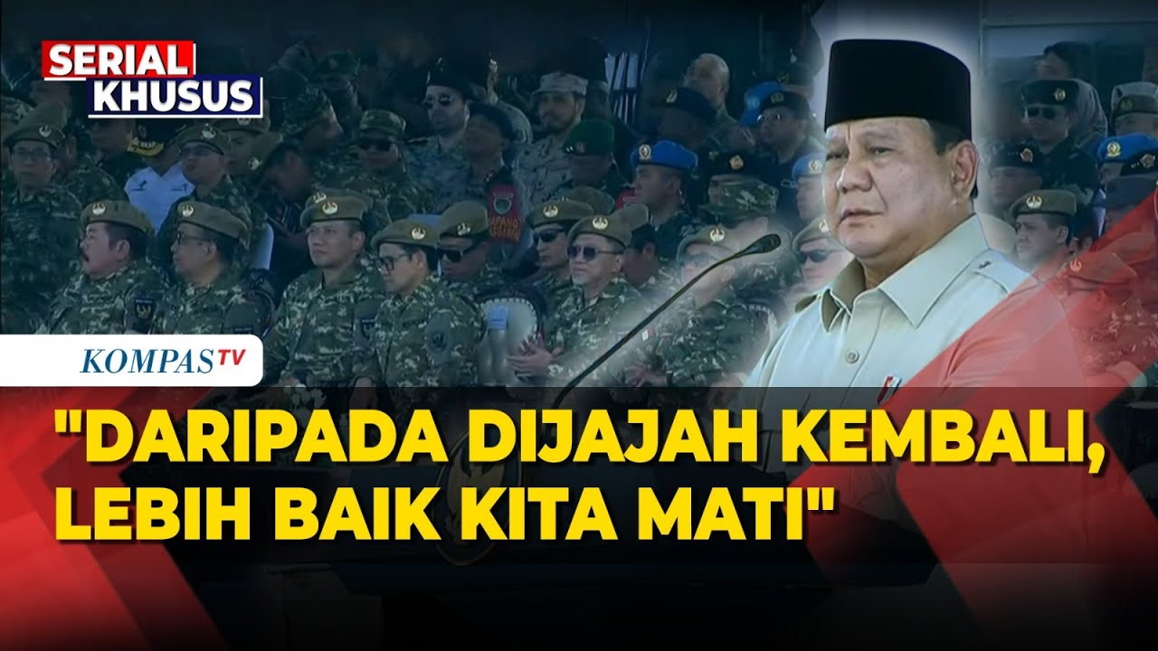 [FULL] Berapi-api! Pidato Prabowo di Upacara Kehormatan Militer, Beri Pesan ke Prajurt Muda TNI