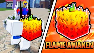 Flame Awakened Made Me THE STRONGEST... (Roblox Blox fruits)