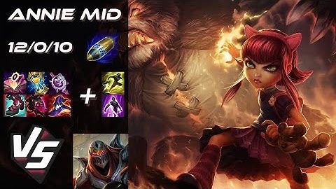 MID Annie vs Zed - EU Challenger Patch 25.23