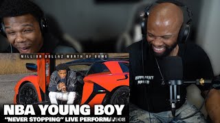 NBA YOUNGBOY "NEVER STOPPING" LIVE | POPS REACTION!!!