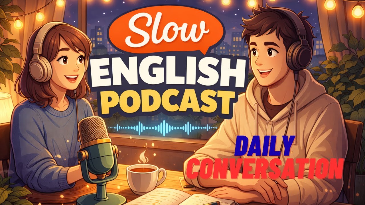 Slow English Podcast: Daily Life Conversations (A2–B1)