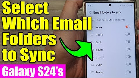 Galaxy S24 Email Tip: Sync Only the Folders You Need! (Save Data & Storage) ⚡