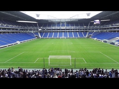 ガンバ大阪の新スタジアムが竣工式 ６階建て４万人収容 Youtube