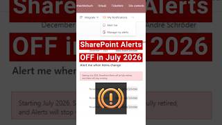 SharePoint Notification: replacement for retired alerts