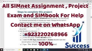 Word 2021 Skills Approach - Ch 4 Skill Review 4.2|Help SIMnet Assignment Word 2021 Skill Review 4.2