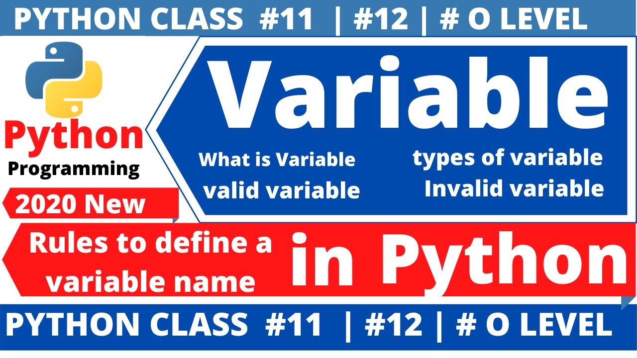 python variable : 👈👉 variable in python 👍 - YouTube
