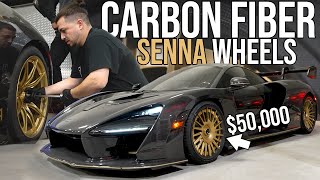 $50,000 CARBON MCLAREN SENNA WHEELS! Escalade IQ Gets Slammed & Cullinan Novitec Setup!
