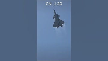 Thumbnail of J-20, Su-57, and F-22 Engine Sound Comparison! #facts
