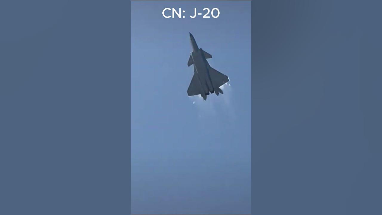J-20, Su-57, and F-22 Engine Sound Comparison! #facts
