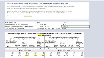 Ch 3 PR Video 6 Example Problem Percentage Method 2020