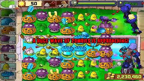 Last Stand Endless - 15 flags completed (Plants vs Zombies 2018)