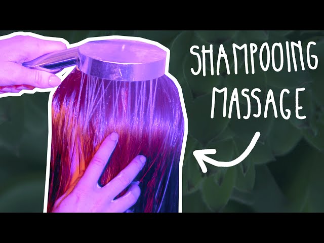 ASMR head massage with water (the most beautiful voice, german)