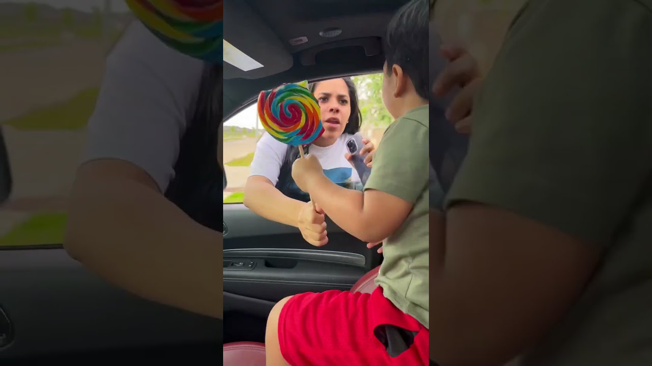 Mom Dad Steal Sons Giant Lollipop Shorts