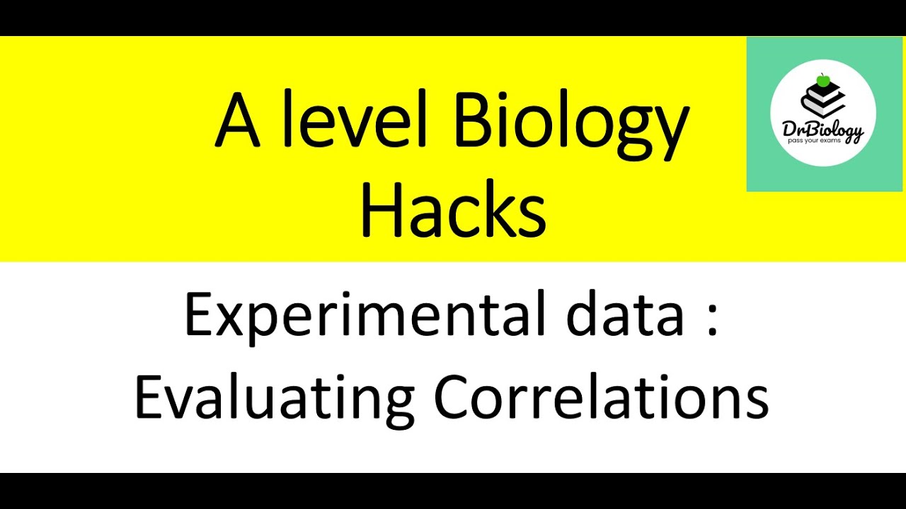 A level biology hacks - Correlations - YouTube