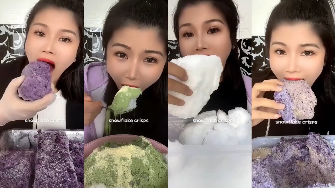 ASMR her squeaky ice eating only bites part 2