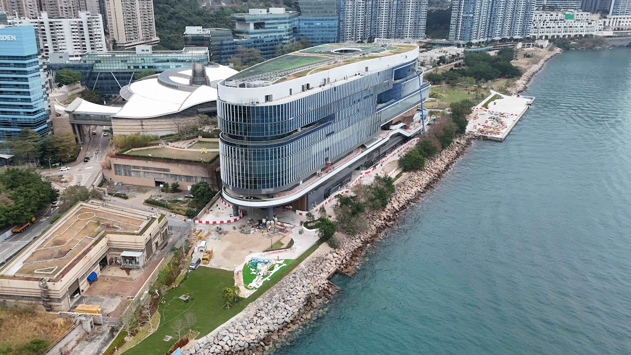 香港航拍---數碼港海濱長廊 Cyberport Waterfront Park, Hong Kong