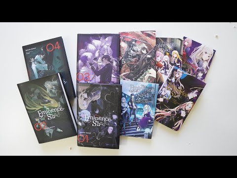 The Eminence in Shadow Light Novel (1 - 4) and Manga (1 - 5), Unboxing