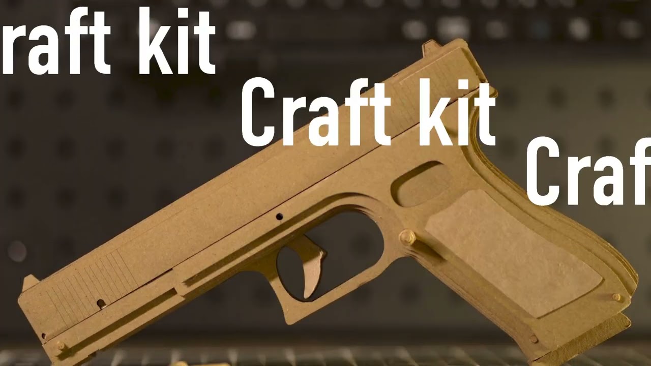 Glock 段ボールグロック Glock 34 | Cardboard Gun Replica with Shell Ejecting - YouTube