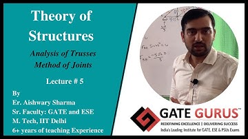 GATE | ESE | SSC JE | Structural Analysis | Mechanics | Trusses | Aishwary Sharma | GATE GURUS