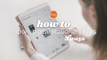 how to: import digital planners & stickers to GoodNotes | 3 common file types in digital stationery