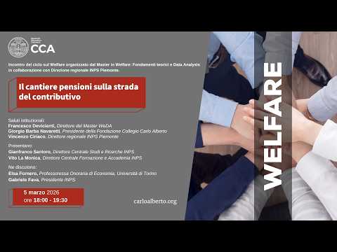 Video Incontro Il cantiere pensioni sulla strada del contributivo | 05 marzo 2026