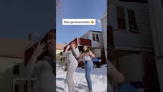 Two Generations Dance Mother-Daughter Fun In The Snow