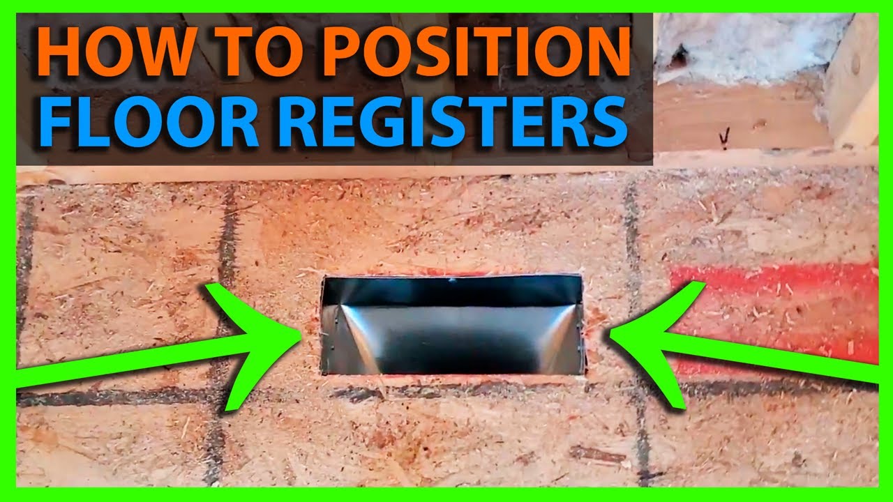How To Cut Floor Register Furnace Vent Holes Distance From Wall & Best Location in Room YouTube