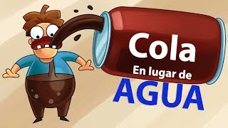 ¿Qué sucede si tomas una cola en lugar de agua?