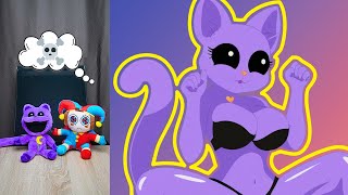 Female + Catnap??? Pomni and Catnap react to The Amazing Digital Circus and Poppy Playtime #13